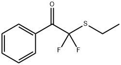 Ethanone, 2-(ethylthio)-2,2-difluoro-1-phenyl- (9CI) Structural