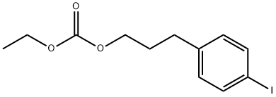 Carbonic acid ethyl 3-(p-iodophenyl)propyl ester Structural