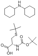 BOC-CYS(TBU)-OH Structural