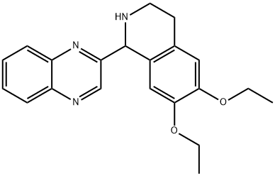 Quinoxaline, 2-(6,7-diethoxy-1,2,3,4-tetrahydro-1-isoquinolinyl)- (9CI) Structural