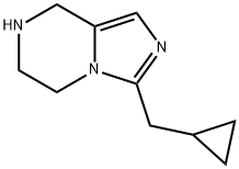 Imidazo[1,5-a]pyrazine, 3-(cyclopropylmethyl)-5,6,7,8-tetrahydro- (9CI) Structural