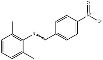 Benzenamine,2,6-dimethyl-4-nitro-N-(phenylmethylene)- Structural