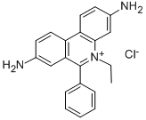 3,8-diamino-5-ethyl-6-phenylphenanthridinium chloride Structural