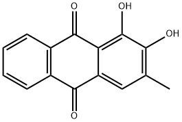 1,2-DIHYDROXY-3-METHYLANTHRAQUINONE Structural