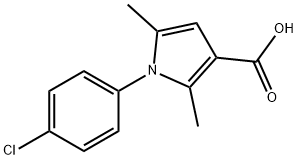 1-(4-CHLOROPHENYL)-2,5-DIMETHYL-1H-PYRROLE-3-CARBOXYLIC ACID Structural