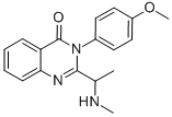 3-(4-METHOXYPHENYL)-2-(1-METHYLAMINOETHYL)-3H-QUINAZOLIN-4-ONE Structural