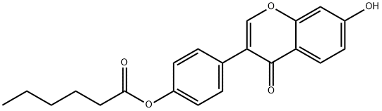 Hexanoic Acid 4-(7-Hydroxy-4-oxo-4H-1-benzopyran-3-yl)phenyl Ester Structural