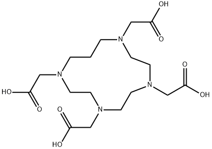 1,4,7,10-Tetrakis(carboxymethyl)-1,4,7,10-tetraazacyclotridecane Structural