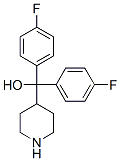 alpha,alpha-bis-(4-Fluorophenyl)piperidine-4-methanol Structural