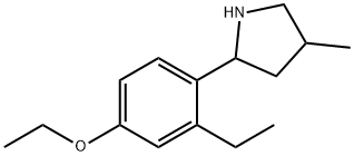 Pyrrolidine, 2-(4-ethoxy-2-ethylphenyl)-4-methyl- (9CI) Structural