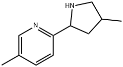 Pyridine, 5-methyl-2-(4-methyl-2-pyrrolidinyl)- (9CI) Structural