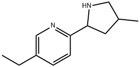 Pyridine, 5-ethyl-2-(4-methyl-2-pyrrolidinyl)- (9CI) Structural