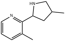 Pyridine, 3-methyl-2-(4-methyl-2-pyrrolidinyl)- (9CI) Structural