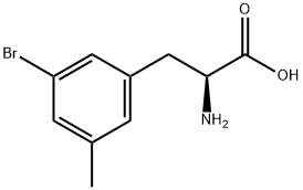 DL-3-Bromo-5-methylphenylalanine Structural