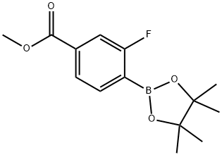 2-Fluoro-4-(methoxycarbonyl)phenylboronic acid,pinacol ester Structural