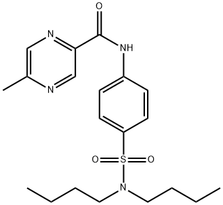 Pyrazinecarboxamide, N-[4-[(dibutylamino)sulfonyl]phenyl]-5-methyl- (9CI) Structural