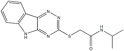 Acetamide, N-(1-methylethyl)-2-(2H-1,2,4-triazino[5,6-b]indol-3-ylthio)- (9CI) Structural