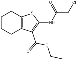 ETHYL 2-[(2-CHLOROACETYL)AMINO]-4,5,6,7-TETRAHYDRO-1-BENZOTHIOPHENE-3-CARBOXYLATE Structural