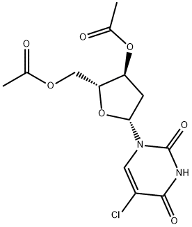 5-Chloro-35di-O-acetyl-2'-deoxyuridine Structural