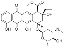 methyl (1R,2R,4S)-4-[(2S,4S,5S,6S)-4-dimethylamino-5-hydroxy-6-methyl- oxan-2-yl]oxy-2-ethyl-2,5,7-trihydroxy-6,11-dioxo-3,4-dihydro-1H-tetra cene-1-carboxylate