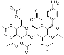 4-Aminophenyl2,3,6-tri-O-acetyl-4-O-(2,3,4,6-tetra-O-acetyl-b-D-glucopyranosyl)-b-D-thioglucopyranoside