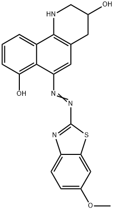 1,2,3,4-Tetrahydro-6-[(6-methoxybenzothiazol-2-yl)azo]benzo[h]quinoline-3,7-diol