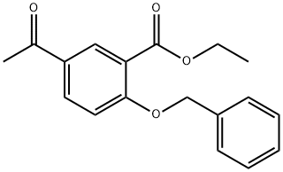 ethyl 5-acetyl-2-benzyloxybenzoate Structural