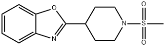 Benzoxazole, 2-[1-(methylsulfonyl)-4-piperidinyl]- (9CI) Structural