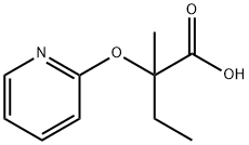 Butanoic acid, 2-methyl-2-(2-pyridinyloxy)- (9CI) Structural