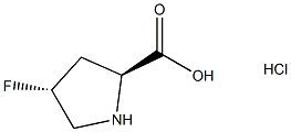 (4R)-4-FLUORO-L-PROLINE HCL Structural