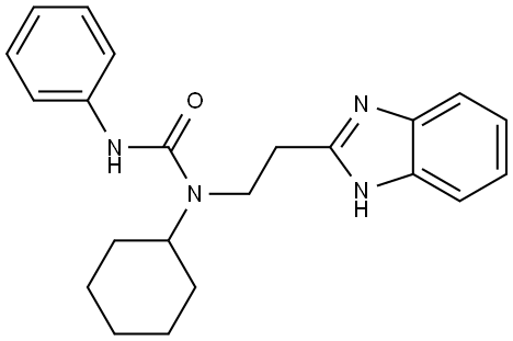 Urea, N-[2-(1H-benzimidazol-2-yl)ethyl]-N-cyclohexyl-N-phenyl- (9CI) Structural