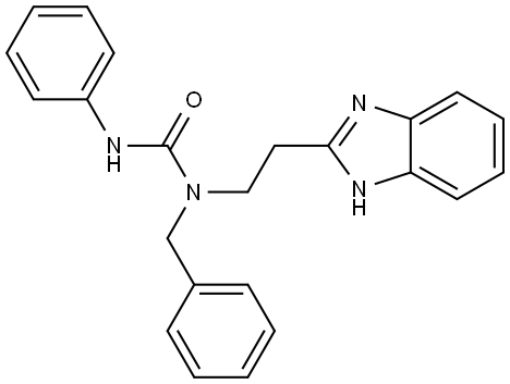 Urea, N-[2-(1H-benzimidazol-2-yl)ethyl]-N-phenyl-N-(phenylmethyl)- (9CI) Structural