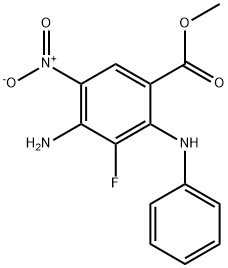 Methyl 4-Amino-3-Fluoro-5-Nitro-2-(Phenylamino)Benzoate Structural