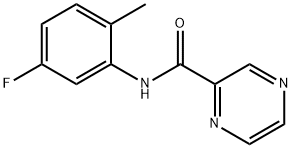 Pyrazinecarboxamide, N-(5-fluoro-2-methylphenyl)- (9CI) Structural