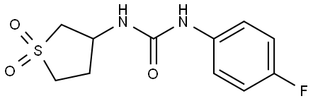 Urea, N-(4-fluorophenyl)-N-(tetrahydro-1,1-dioxido-3-thienyl)- (9CI) Structural