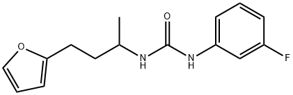 Urea, N-(3-fluorophenyl)-N-[3-(2-furanyl)-1-methylpropyl]- (9CI) Structural