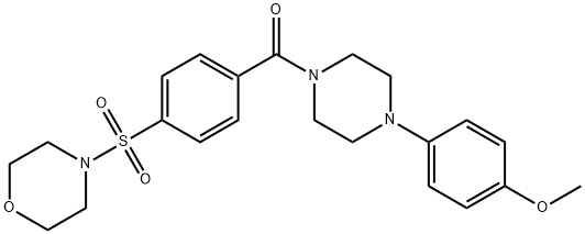 Piperazine, 1-(4-methoxyphenyl)-4-[4-(4-morpholinylsulfonyl)benzoyl]- (9CI) Structural