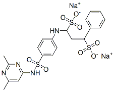 1-[[4-[[(2,6-Dimethyl-4-pyrimidinyl)amino]sulfonyl]phenyl]amino]-3-phenyl-1,3-propanedisulfonic acid disodium salt