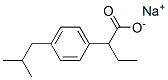 sodium 2-(4-isobutylphenyl)butyrate Structural