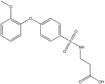 N-[4-(2-Methoxyphenoxy)phenylsulfonyl]-^b-alanine, 96% Structural