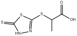 2-(5-MERCAPTO-1,3,4-THIADIAZOL-2-YLTHIO)PROPIONIC ACID Structural