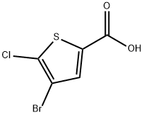 4-broMo-5-chlorothiophene-2-carboxylic acid Structural