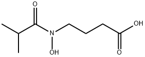 Butanoic  acid,  4-[hydroxy(2-methyl-1-oxopropyl)amino]- Structural