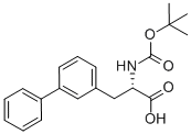 (S)-3-BIPHENYL-3-YL-2-TERT-BUTOXYCARBONYLAMINO-PROPIONIC ACID Structural