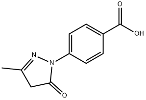 4-(3-Methyl-5-oxo-2-pyrazolin-1-yl)benzoic acid Structural