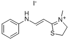 2-(BETA-ANILINO)VINYL-3-METHYL THIAZOLIUM IODIDE Structural