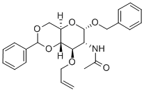 BENZYL 2-ACETAMIDO-3-O-ALLYL-4,6-O-BENZYLIDENE-2-DEOXY-ALPHA-D-GLUCOPYRANOSIDE Structural