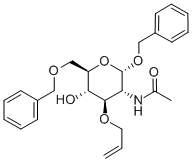 BENZYL 2-ACETAMIDO-3-O-ALLYL-6-O-BENZYL-2-DEOXY-ALPHA-D-GLUCOPYRANOSIDE Structural