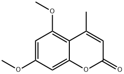 4-Methyl-5,7-dimethoxycoumarin Structural