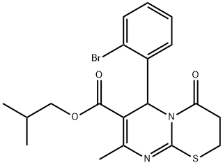 isobutyl 6-(2-bromophenyl)-8-methyl-4-oxo-3,4-dihydro-2H,6H-pyrimido[2,1-b][1,3]thiazine-7-carboxylate